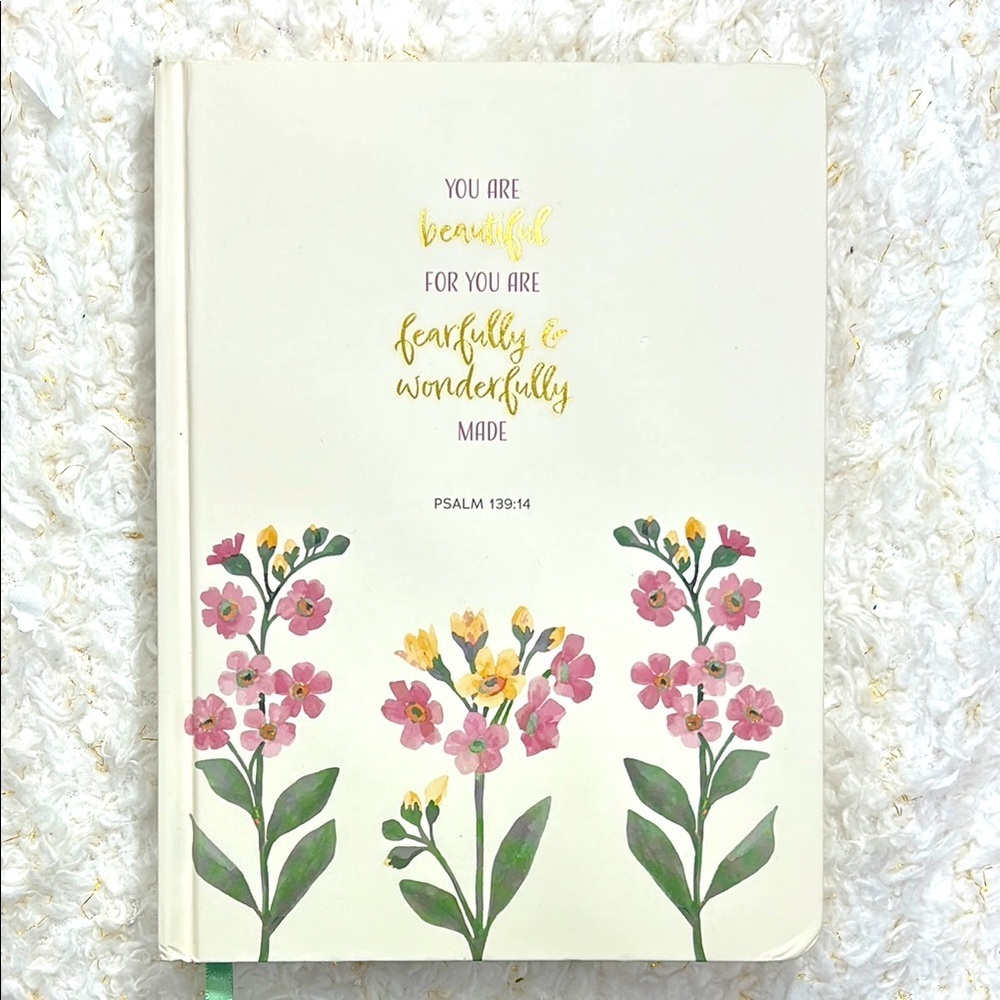 Psalm 139:14 Fearfully & Wonderfully Made Floral Hardcover Journal Notebook
